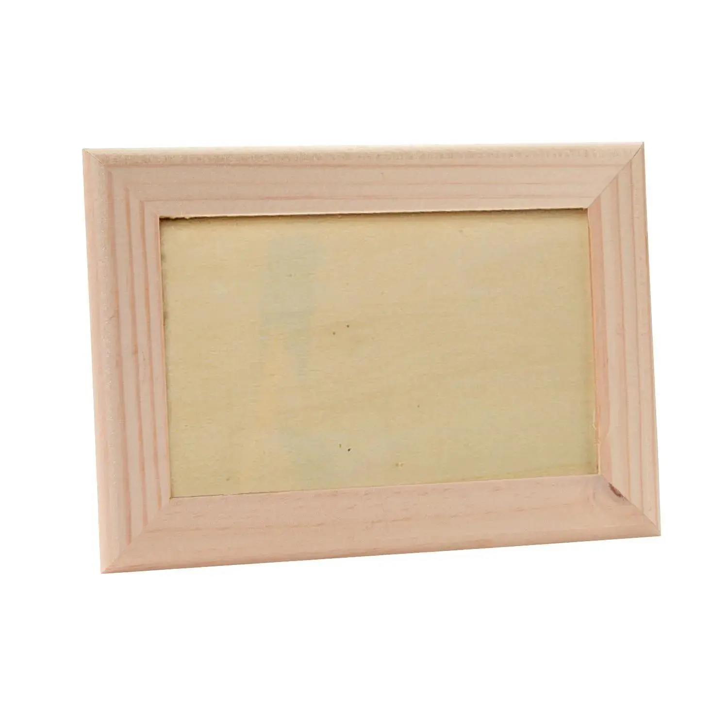7" x 5" DIY Unfinished Wood Picture Frames with Easel - 12 Pc. 7" x 5" DIY Unfinished Wood Picture Frames with Easel - 12 Pc.