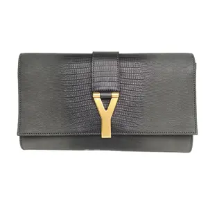 Pre-owned Yves Saint Laurent leather Tote Bags Black C handbag