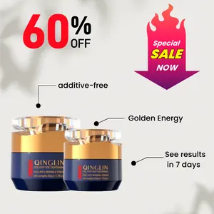 【QINGLIN】Cream with light texture and botanical extracts: rejuvenates the skin texturepoly,peptide tighten.