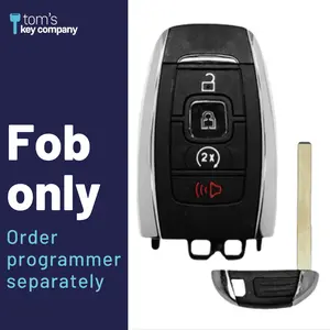 Brand New Aftermarket 4-Button 2-Way Smart Key with Remote Start for Select Lincoln Vehicles (LINCSK-4B-RS-2WAY)