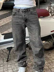 Minimalist Classic Denim Jeans, Spring Summer New Arrival, Casual Everyday Wear for Men, Versatile Stacked Jean Set