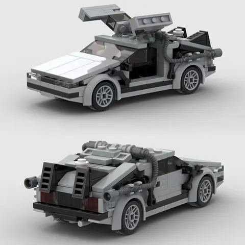 Back to The Future Car Model Building Blocks, Building Kit, Building Sets, Moc Blocks Set, MOC-23436 Car Model Small Particle Building Block Toy Assembly, Adult and Children's Birthday Toy Gift