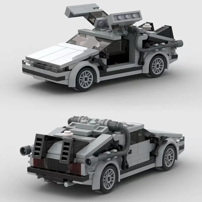 Back to The Future Car Model Building Blocks, Building Kit, Building Sets, Moc Blocks Set, MOC-23436 Car Model Small Particle Building Block Toy Assembly, Adult and Children's Birthday Toy Gift