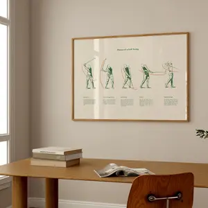 Vintage Golf Wall Decor | Green Athletic Poster | Retro Golf Card Print | Preppy Golfing Printable | Nursery ArtSaltPlace