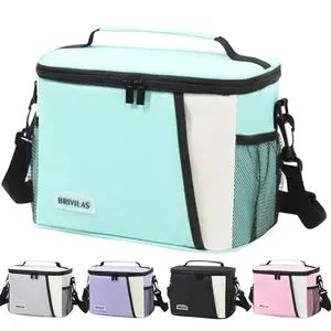Insulated Lunch Bag Large Reusable Lunch Bags with Adjustable Shoulder Strap for Women Men, Ideal for Work, School & Outdoor Use