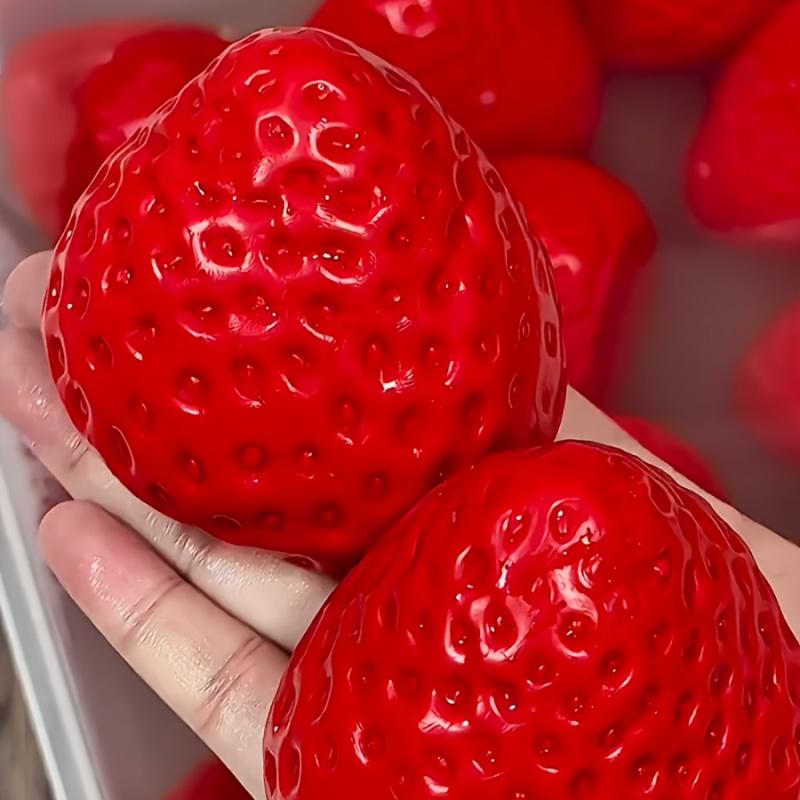 [Soft Strawberry Squishy Toy] Taba Soft and Cute Strawberry Squishy Toy |     Relaxing Finger Toy with Novel Squeeze Slow Rebound Feature |     Perfect for Office Settings, Holidays, and Various Festivals as Gifts, Ideal Valentine's Day Gift or Back-to-Sc