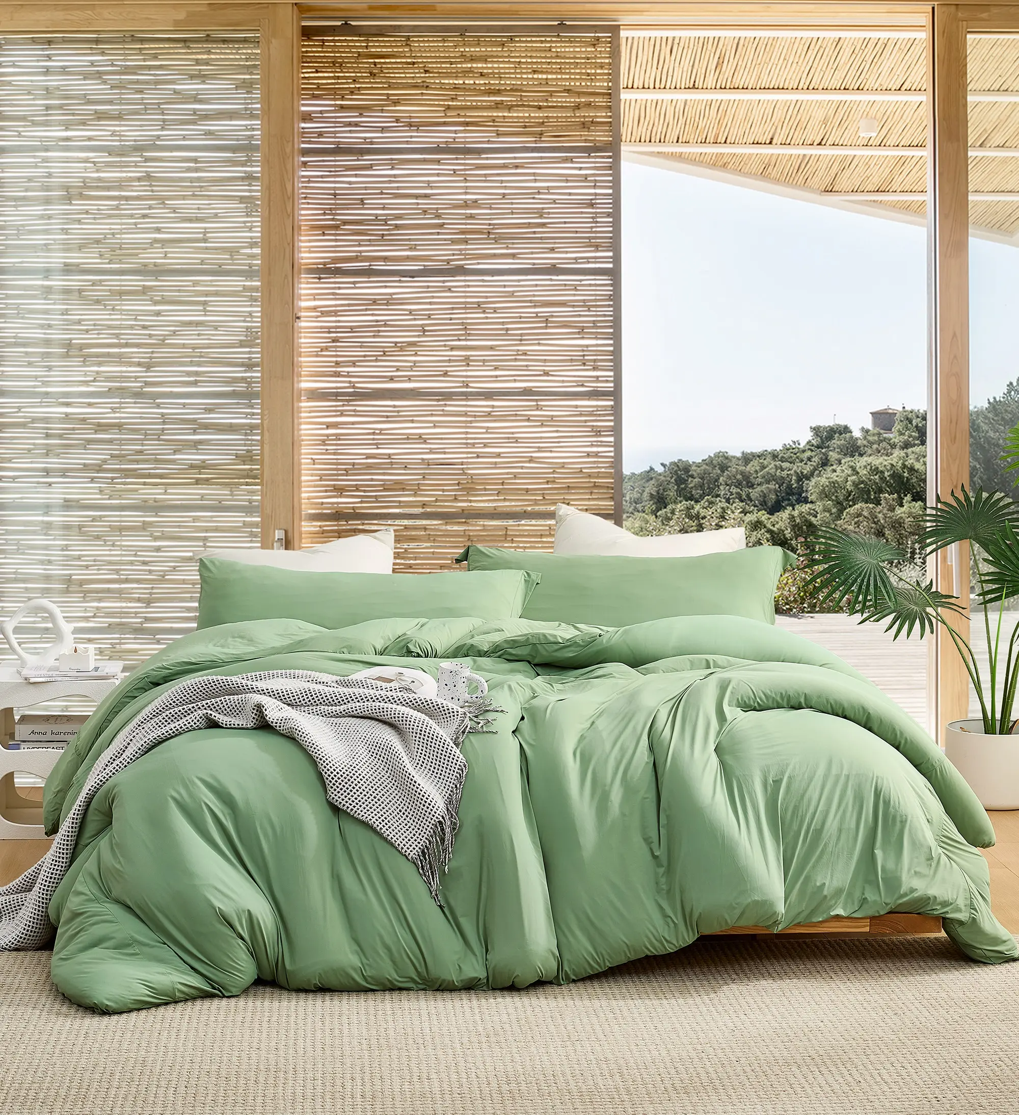 Look At This Thicky - Coma Inducer Oversized Comforter Set - Standard Thicky - Pine Moss