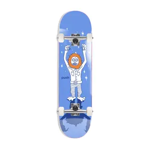 Push Skateboard Complete Frosty Sketch Blue 8.0" x 31.6"