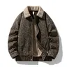 Men's Vintage Leopard Print Lapel Fleece Lined Warm Jacket Autumn Winter Trendy Casual New Coat quilted jacket winter outfits Stylish Menswear Functionality
