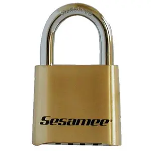 212 MAIN Corbin Sesame Combination Lock - Chrome-Plated, Double-Lock, Solid Brass Motorcycle Security Accessory (CCL 197-436)