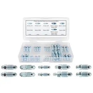 36 PCS Bleeder Valve,Brake Bleeder Screw Assortment Kit Replace H9402-6, H9403-6, H9404-6, H9406-6, H9407-6, H9410-6