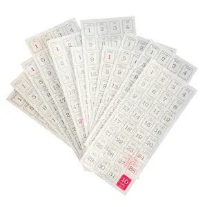12 Sheets 365 Days Date Stickers, Durable Adhesive Sticky Labels for Organizing & Planning, Perfect for Journals, Calendars, Notebooks