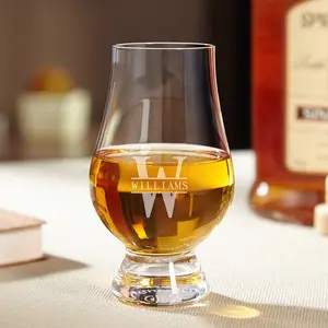 GLENCAIRN Personalized Whisky Glass - Custom Laser Engraved by Home Wet Bar | Perfect Glasses for the Current or Aspiring Whiskey Connoisseur, Set of 1
