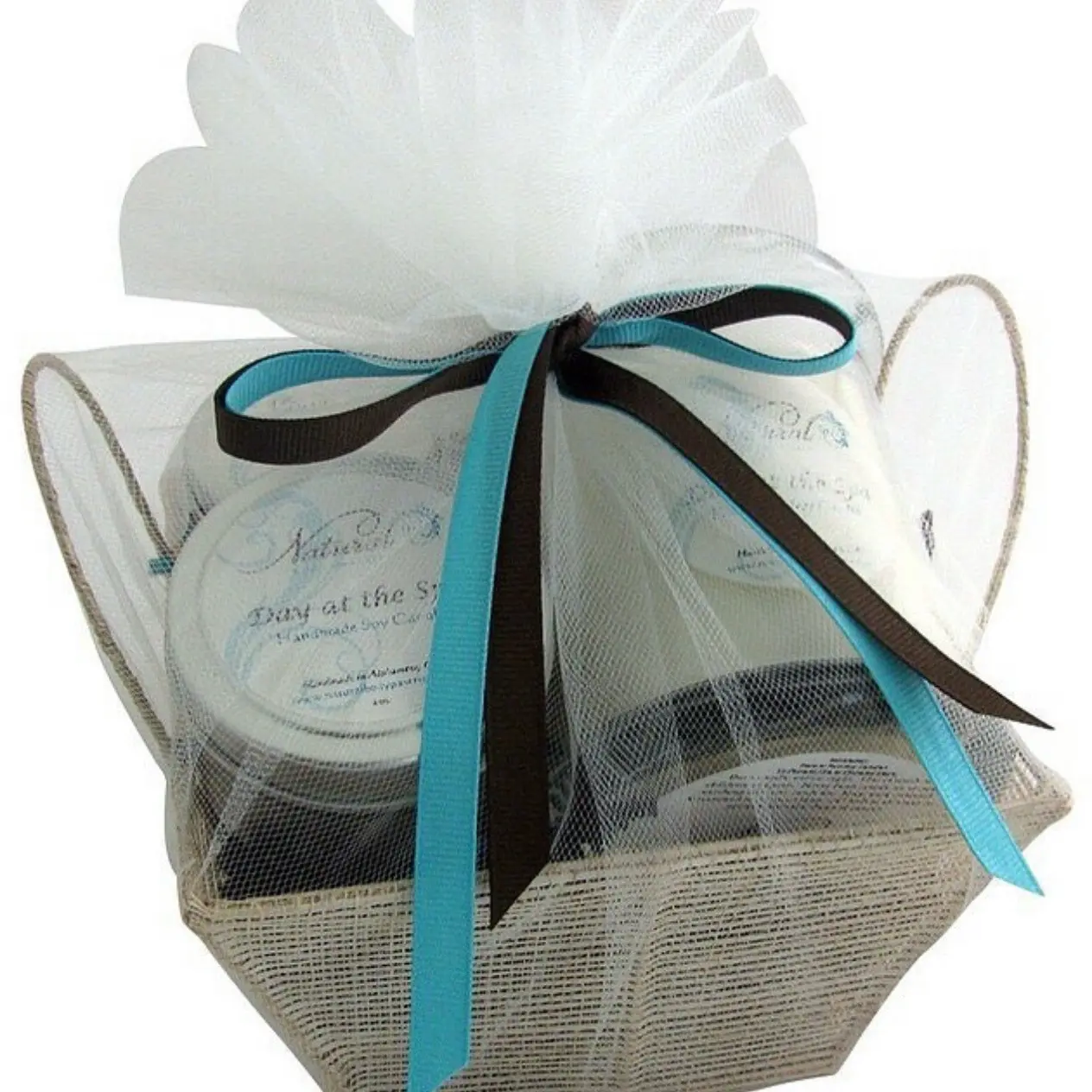 Large candle basket