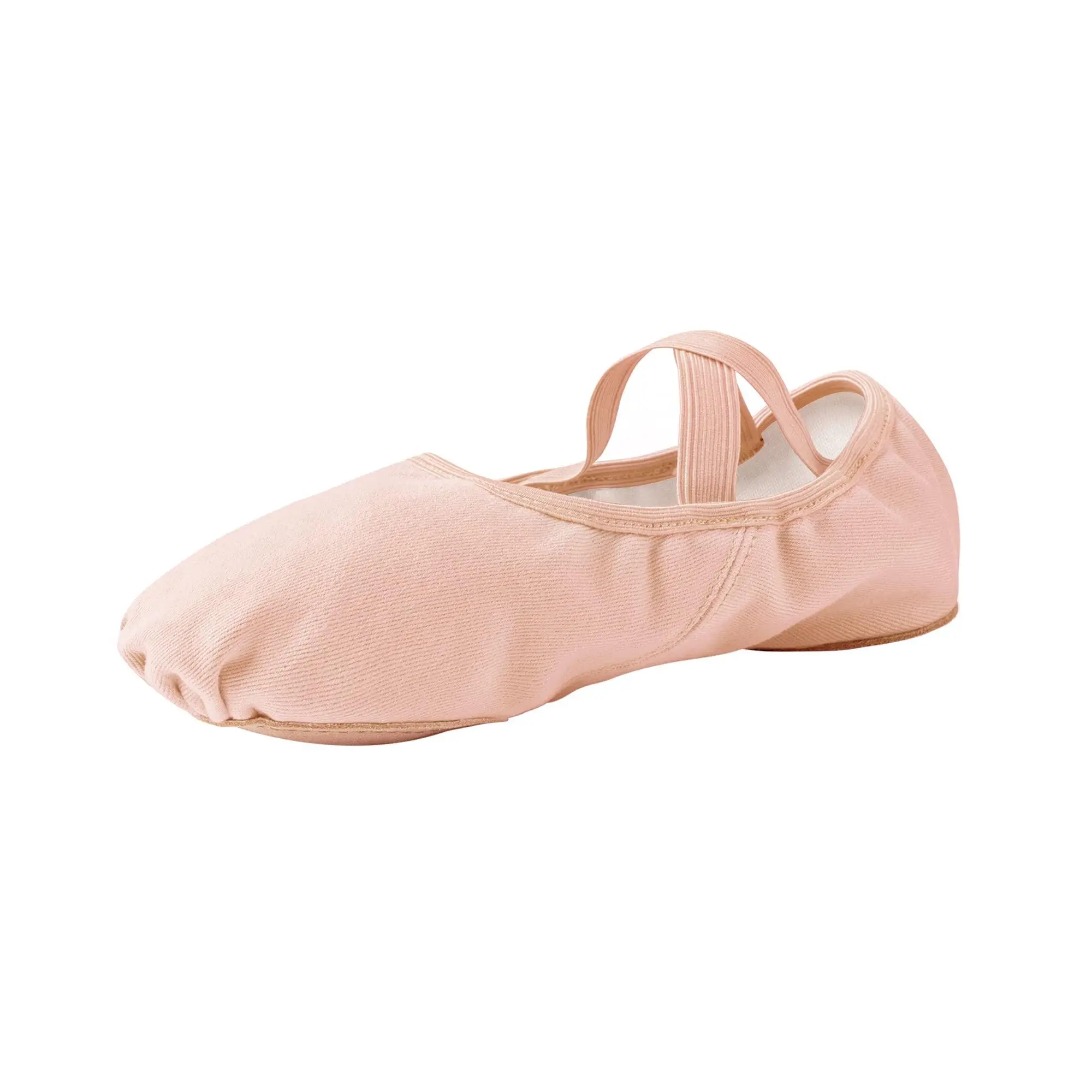 Women Ballet Shoes Highly Stretch Canvas Adult Slippers Split Sole Yoga Dance Shoe For