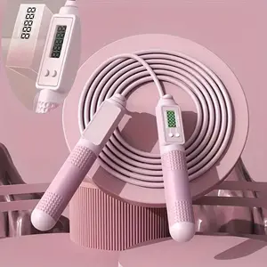 Smart Counting Jump Rope with Digital Display - Professional Tangle-Free Skipping Rope for Home Gym, Fitness & Cardio Training LED Resistance Band Kegel Trainer