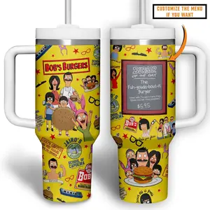 Family Cartoon Bob’s Burgers Movies Custom Cup 40 oz Tumbler With Handle