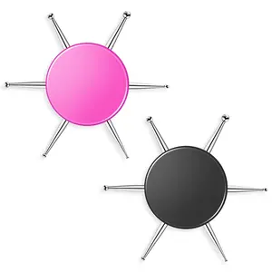 2Pcs 6 In 1 Nail Dotting Pen Tool Kit, Stainless Steel Circular Dotting Tools for Nail Art Manicure Painting Embossing Tracing