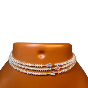 Angel of Light Crystal Waist Beads - Elegant Beaded Design for Stylish Outfits