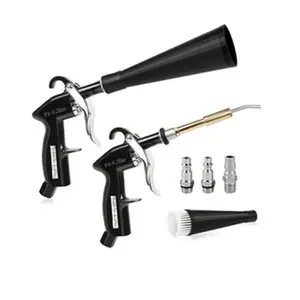 Car Cleaning Gun, Interior Detail Blower, Equipped With 3 Interface Adapters (European,American, And Japanese Standards), Car Interior Cleaning Kit, Quickly Blows Away Dirt AndDust, Suitable For Al-assisted Car Detailing Tools, Without Battery