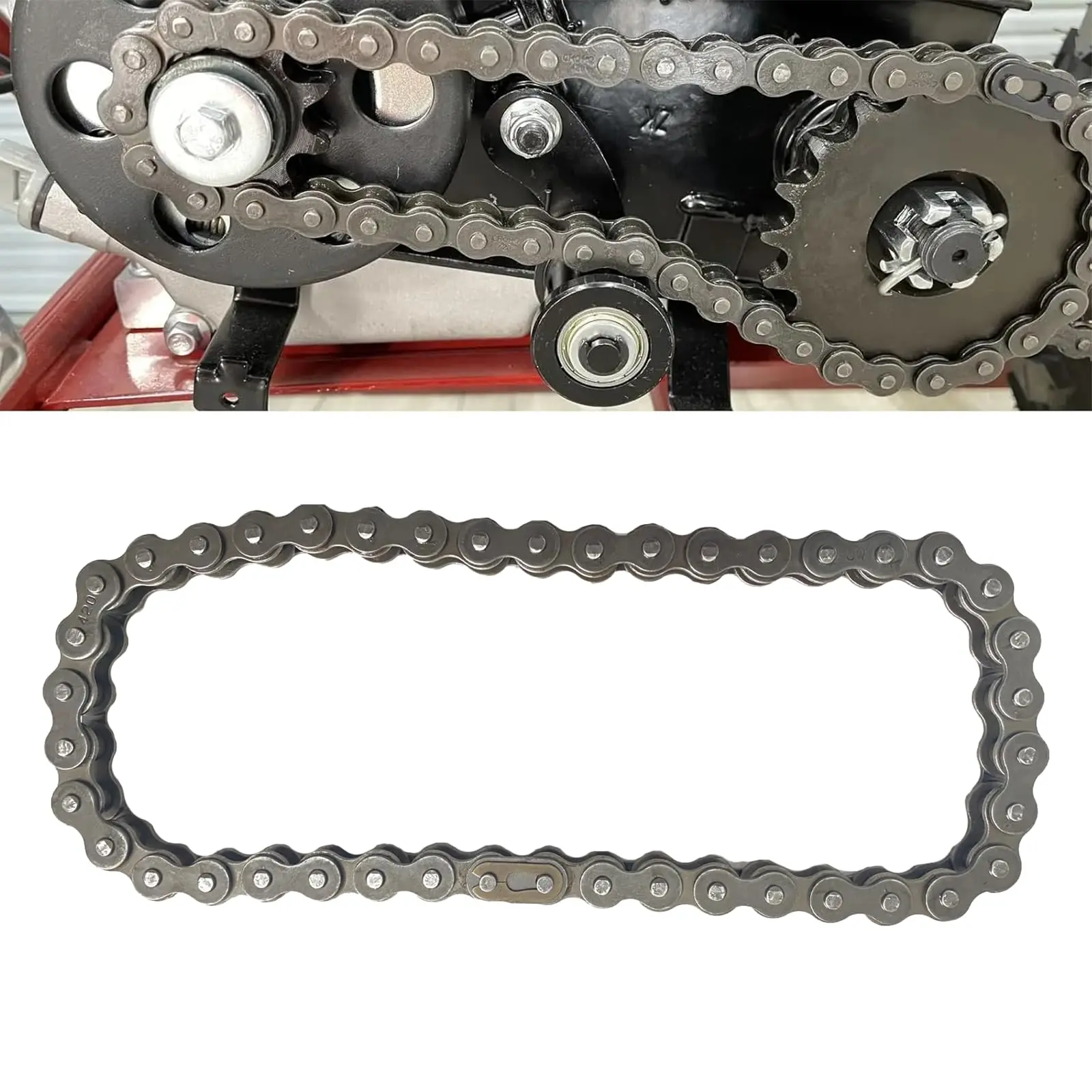 Ct200u Ct200u-ex Chain Front Jackshaft #40 420 42 Links With Master Link 1/2" Pitch For Coleman Mini Bike Bt200x Mb200 Mb165 Axis M200