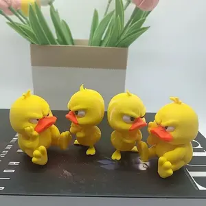 1 Count 3D Printed Angry Duck Statue - Cute Collectible Figurines &Furious Desktop Decor for Car, Home, Office | PerfectGift for Halloween, Christmas, Birthday | Great forParties, Carnivals | Gift for Family, Friends, Colleagues