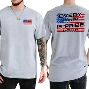 Every Month Is Pride Month T-Shirt – Funny LGBTQ Graphic Tee, Inclusive Humor Shirt, Colorful Pride Outfit, Unisex Cotton Top