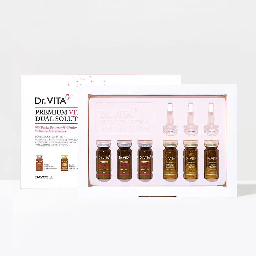 [Dr. VITA] Premium Vita A Dual Solution (x3 Set) | Fresh-Mix Retinol Ampoule Set for Firming & Smooth Skin
