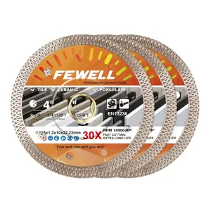 4 Inch Porcelain Diamond Blade Super Thin Diamond Tile Blade 3 Pcs/Lot for Cutting Porcelain Tiles Ceramic