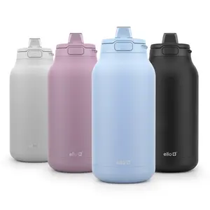 Ello Hydra 64oz Stainless Half Gallon Jug with Straw Ello Hydra 64oz Stainless Half Gallon Jug with Straw