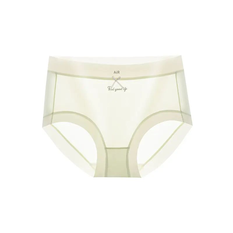 Ice silk seamless panties for women, Japanese style, thin, high elasticity, breathable, with antibacterial mulberry silk crotch, women's triangle briefs, 3-pack Ice silk seamless panties for women, Japanese style, thin, high elasticity, breathable, with antibacterial mulberry silk crotch, women's triangle briefs, 3-pack