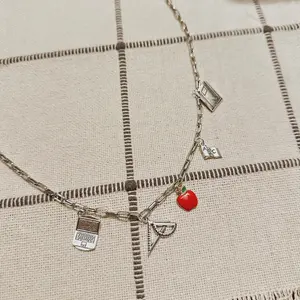 Teacher charm necklace