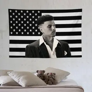 Rauw singer Alejandro Tapestry flag wall hanging art home decoration durable lightweight washable suitable for living room bedroom holiday gift dormitory decoration flag poster 6