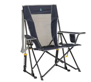 Outdoor RoadTrip Rocker Foldable Rocking Camp Chair GCI , Indigo NEW SALES