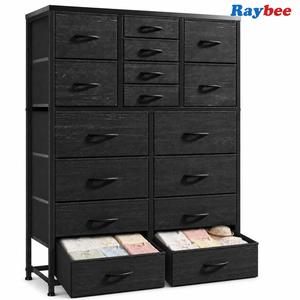 【Dealsforyoudays】 Raybee 16 Drawer Tall Dresser for Bedroom, Large Fabric Chest of Drawers with Steel Frame, Wide Clothes Storage Tower Organizer Unit for Closet, Dorm, Living Room, Home Office Cabinet, Space Saving Vertical Organizer, Easy Assembly