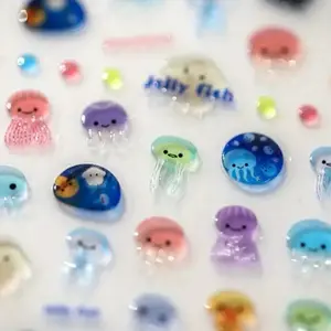 5D Kawaii Cute Jellyfish Art Stickers