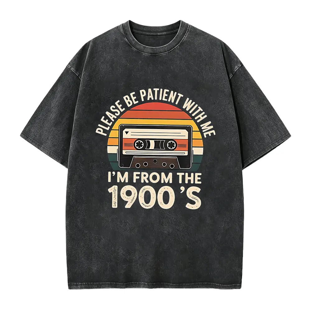 1900s Shirt, Retro Cassette Tape Tee, Funny Born in the 1900s Gift, Vintage Sunset Nostalgia Graphic T-Shirt, Millennial Humor Apparel