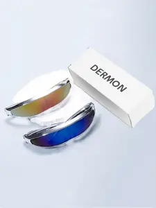 【2 Pairs 】Future Punk Style Metal Sunglasses, cool party look, perfect for music festivals, travel, photo shoots and check-ins makes you look even more stylish(Size runs small, please check size chart before ordering)
