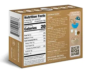 Simply Delish Natural Instant Vanilla Pudding - Sugar Free, Non GMO, Gluten Free, Fat Free, Vegan, Keto Friendly - 1.7 OZ (Pack of 1)