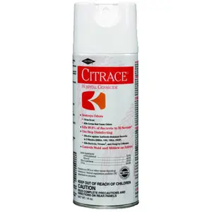 212 MAIN Clorox Professional Citrace 14oz Pressurized Disinfectant Can - 12-Count Pack, Citrus-Scented Household Mold-Fighting Sprayer