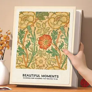 6 Inch Large Capacity Photo Album, 1 Count Photo Album with 200 Pockets, Durable and Stylish Design Photo Album for Memorabilia and Special Moments, Scrapbook Photo Album, Home Decor