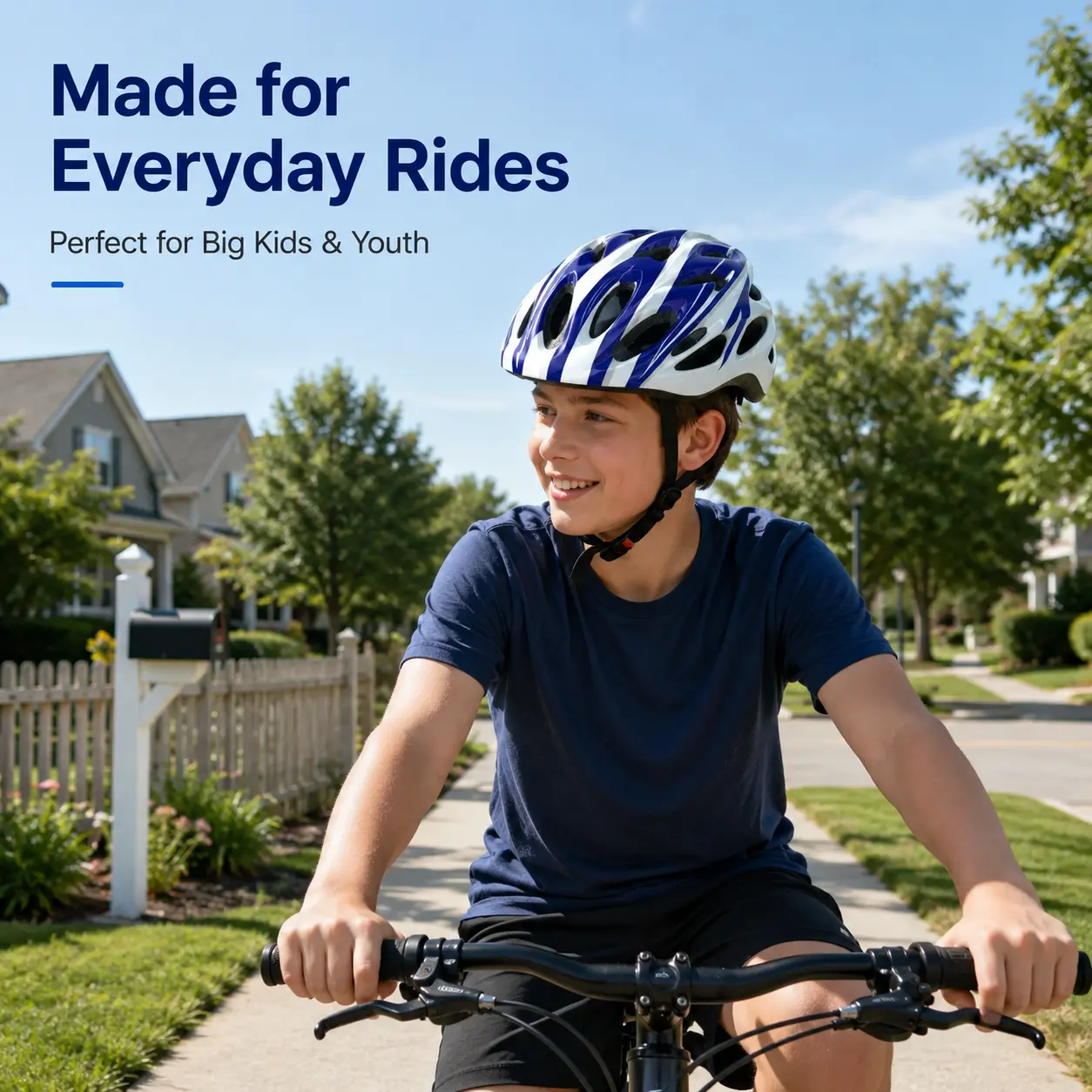 Youth Adjustable Unicorn Multi-Sport Helmet for Ages 5+, 18 Cooling Vents, Suitable for Bike, Skateboard Riding, Road Cycling Gear
