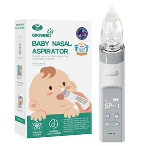 Nasal Aspirator for Baby, Electric Baby Nose Sucker with Larger Suction Chamber and More Powerful Suction, Automatic Nose Cleaner with Music and Light Soothing Function