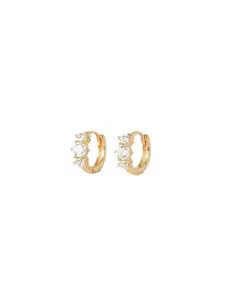 Elegant Cubic Zirconia Ring Earrings for Women, Hypoallergenic Anti-Oxidation, Perfect for Daily Wear and Gifting
