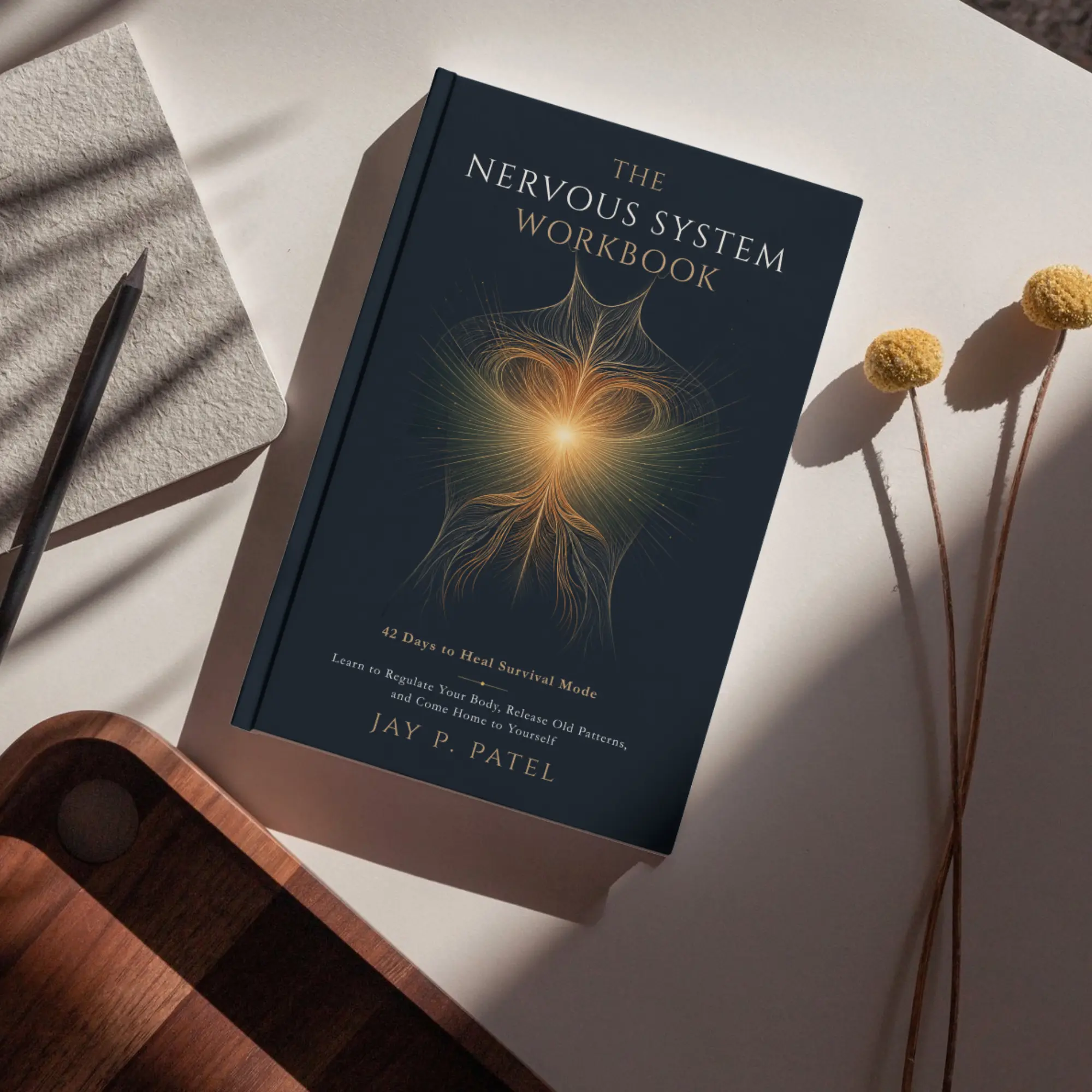 The Nervous System Workbook by Jay Patel: 42 Days to Heal Survival Mode — Somatic Exercises for Nervous System Regulation, Anxiety Relief, Trauma Healing & Emotional Regulation (Paperback Copy)