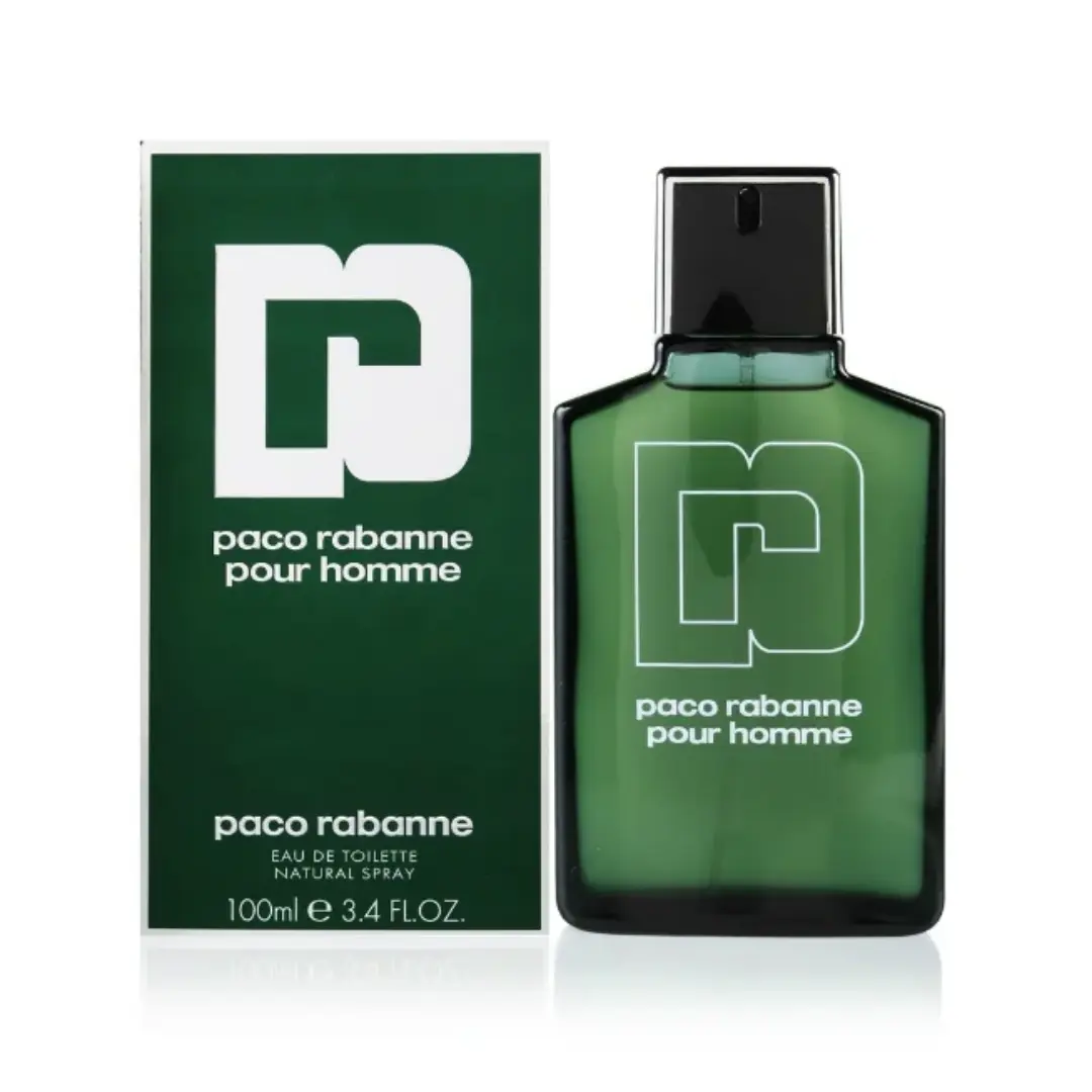 Paco Rabanne Pour Homme Eau de Toilette for Men 3.4 oz | Classic Aromatic Fougere Men's Cologne with Lavender, Rosemary & Oakmoss