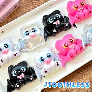 Toothless Food-grade Silicone Taba Squishy, Office Stress Relief Creamy Soft Handmade Squeeze Toy, Christmas Halloween Gift
