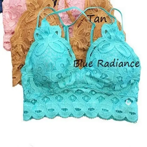 This is Love Lace Bralette - Blue Radiance