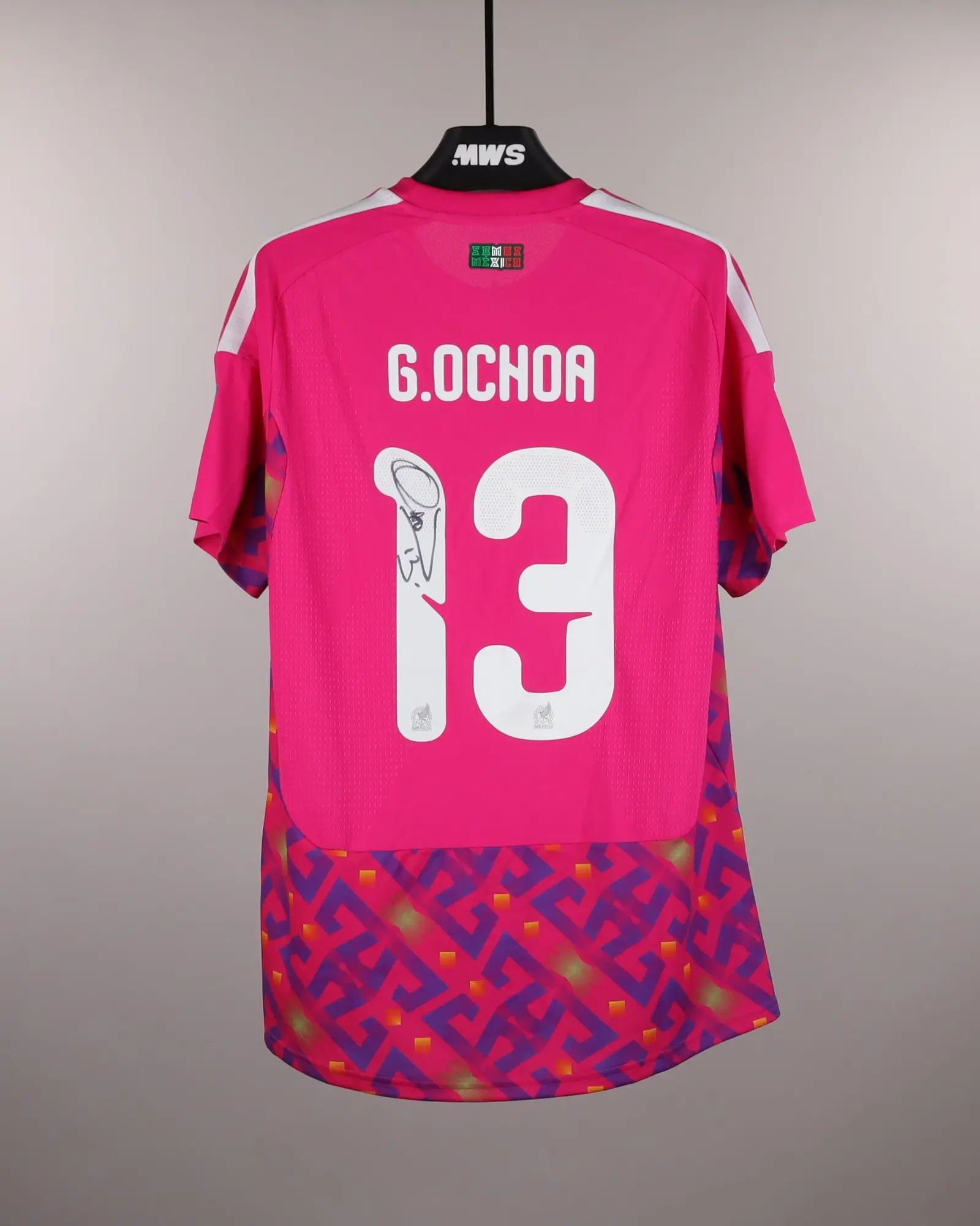 Gochoa#13 México Inspired Y2K Soccer Aesthetic Top – Vintage Heritage Pink Fashion Shirt, Retro Football Style Streetwear, Blokecore Unisex Casual Graphic Tee, Lifestyle Apparel