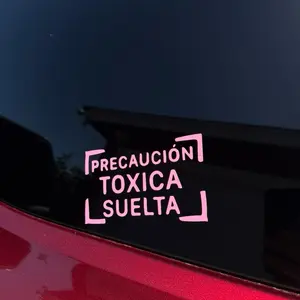 Precaucion Toxica Suelta Window Vinyl Decal Sticker